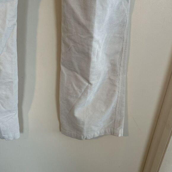 Gap Original Long & Lean Y2K Bootcut flare Corduroy Pants off white chic size 10 - Picture 8 of 9